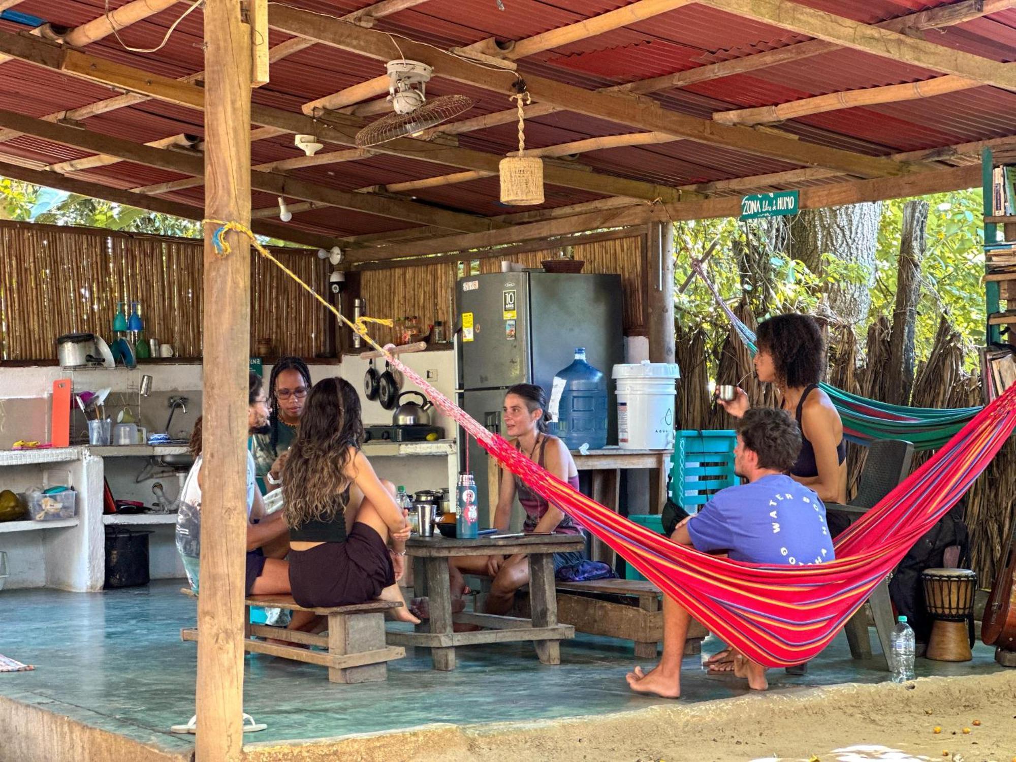 La Aldea Hostel, Camping Y Hamacas Palomino Kültér fotó